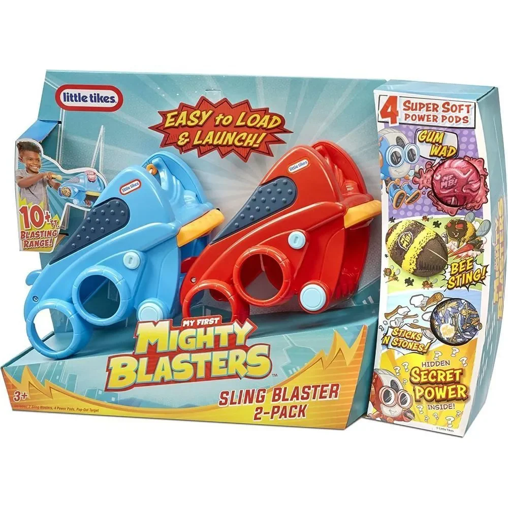 Little Tikes Mighty Blasters Sling Blaster 2-Pack w/2 Toy Wrist Launchers